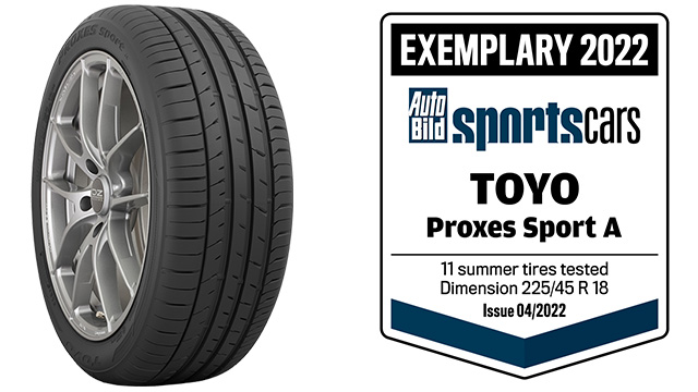 Proxes Sport A als “vorbildlich” ausgezeichnet | TOYO TIRES - Deutschland